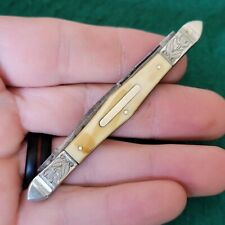 Old Vintage Antique Sheffield England 1800s Tuxedo Pen Folding Pocket Knife picture
