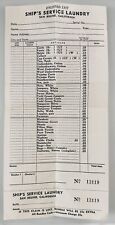 WWII U.S Military Enlisted List Ship’s Service Laundry San Bruno, California picture