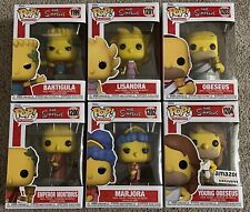 The Simpsons Ancient Roman Times Funko POP Lot of 6 w/Cases  picture