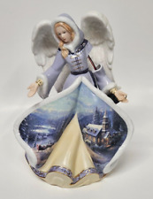 *DAMAGED* 2005 Thomas Kinkade Winter Angels of Light: Glory Porcelain Figurine picture