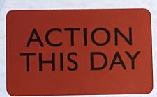 Winston Churchill Action This Day Stickers X20 Bletchley Park World War II picture