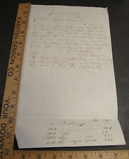 ANTIQUE 1855 LETTER H H HERRINGTON CHICKASAWHATCHEE GEORGIA TERRELL COUNTY picture