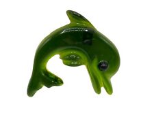 Green Lucite Acrylic Dolphin Shape Wall Hanging 5