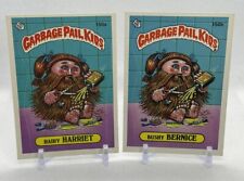 1986 Garbage Pail Kids Series 4 #150a Hairy HARRIET & #150b Bushy BERNICE Lot picture