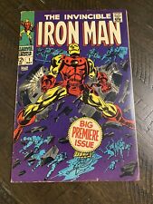 Invincible Iron Man 1 Tony Stark 1st Solo Series Marvel Silver Age Key 1968 picture