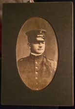 1906 Military Soldier  Handsome Antique Vintage Cabinet Card  PHOTO- Fred Martin picture