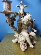 RARE VERY LARGE POTSCHAPPEL DRESDEN SAXONY PORCELAIN CANDELABRA made GERMANY VF picture