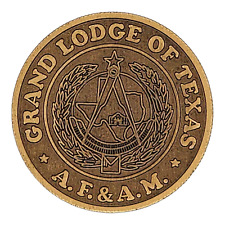 Masonic Challenge Coin Grand Lodge of Texas 2004 Reese Harrison Jr Mason Token picture