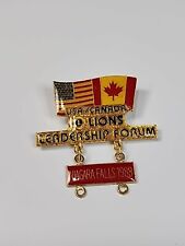 Lions Club USA / Canada Leadership Forum Niagara Falls 1988 Pin picture