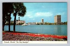 Orlando FL-Florida, Looking Towards Downtown, Antique, Vintage Postcard picture