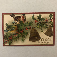 Christmas Postcard Post Card Vintage Embossed Antique picture