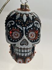 Christopher Radko Sugar Skull Day of the Dead Halloween Ornament picture