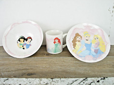 DISNEY`S PRINCESSES PATTERN GIRLS PLACE SETTING CUP, BOWL AND PLATE CERAMIC picture