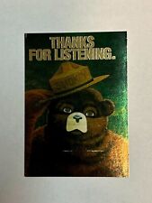 1996 Dart Smokey Bear Trading Cards Foil Insert #S2 - Thanks For Listening. picture