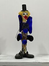 Vintage MURANO Hand-Blown Glass Clown with Top Hat picture