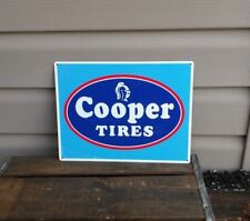COOPER TIRES Metal Sign Advertising Repair Shop Logo Mechanic Garage 9x12 50065 picture