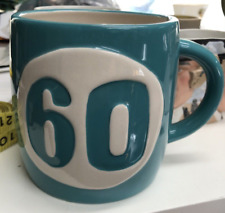 Hallmark 60 I'm not old I'm EPIC 16 oz Textured Teal Blue Coffee Mug Cup picture