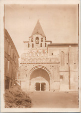 France, Castres, Moissac, Portal de l'abbeye Saint-Pierre, vintage silver pr picture