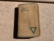 1917 ANTIQUE ARMY YMCA POCKET BIBLE NEW TESTAMENT WW1 SMALL POCKET SIZE picture