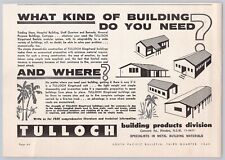 Tullock Building Products Division 1969 Vtg Half Page Print Ad Rhodes NSW picture