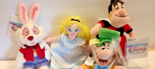 Disney Store Alice in Wonderland Mini Bean Bag Plush Set of 4 picture