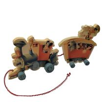 Disney Classic Wooden Pull Toy Train Mickey  Mouse Engineer Characters picture