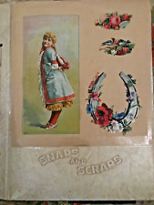 NICE- 110+ Pieces Antique Late 1800s Early 1900s Victorian Scrapbook/Trade Cards picture