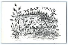 c1910's The Bare Hunter Gun Sat On A Rock Elmer Unposted Antique Postcard picture