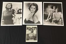 Sophia Loren LOT glossy photos plus postcard picture