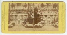 c1880 New York Crystal Palace interior Egyptian palace stereo photo picture