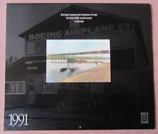 Vintage Boeing Commercial Airplane Group 75th Anniversary Calendar 1916 - 1991 picture