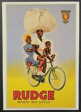 Rudge Britain's Best Bicycle Ad Vintage 1992 Postcard Unposted picture