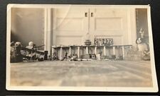 1922 REAL BLACK AND WHITE PHOTO TOYS ON FLOOR DOLLS TRAINS CARS BLOCKS 5.5X3.5in picture