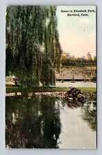 Hartford CT-Connecticut Scene In Elizabeth Park, Antique, Vintage c1915 Postcard picture