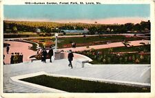 Vintage Postcard- Sunken Garden, Forest Park, St. Louis, MO UnPost 1910 picture