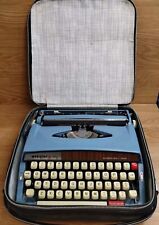 1970s Brother Webster XL-747 Portable Typewriter Vintage Blue W/Case  picture