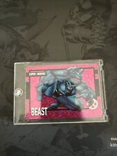 Kith Impel X-Men Beast Marvel Universe Card Limited 1 Of 749 #6 Pink Holo Rare picture