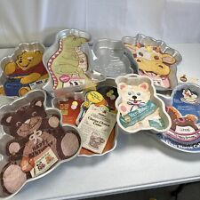 Lot of 8 Vintage Wilton Cake Pans Children Baby Theme See Pictures picture