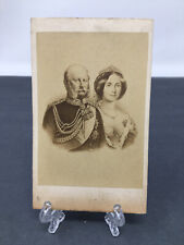 1870s King & Queen of Prussia  Germany Wilhelm I CDV Photograph picture
