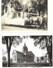 Binghamton NY - 1906 Centennial parade float & court house; nice 1910s RPPCs picture