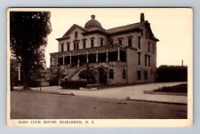 Elizabeth NJ-New Jersey, Elks Club House, Antique, Vintage Souvenir Postcard picture