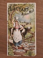 Vintage Trade Card 1884 Lactart Milk Acid, Avery Lactste Co., Boston, Ma. picture