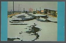 Great Alaskan Earthquake Good Friday 1964 Road Ice Snow Store Postcard AO5 picture
