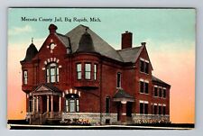 Big Rapids, MI-Michigan, Mecosta County Jail, c1910, Vintage Postcard picture