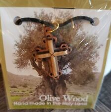 Olive Wood Cross Pendant, made in the holy land  picture