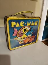 Vintage Pac-Man Metal Lunchbox 1980 No Thermos picture