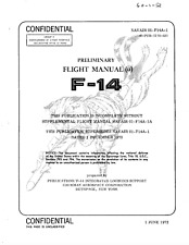 458 Page June 1972 F-14 TOMCAT NAVAIR 01-F14A-1 Preliminary Flight Manual on CD picture