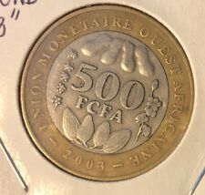 2003 West African States Central Bank  500 Francs Bi Metallic Coin-28MM-KM#15 picture