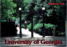 University of Georgia Athens Campus Sunlit Shadows Arch Steps Trees People c70's picture
