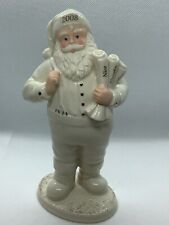 Lenox Santa's Lists Holiday 7” Figurine Collectible Naughty And Nice 2008 Beige picture
